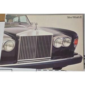 Rolls-Royce Silver Wraith II 1977 Brochure Classic Luxury Car Auto Show Display